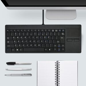 Shoppo Marte MC-818 82 Keys Touch-pad Ultra-thin Wired Computer Keyboard