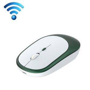 Shoppo Marte M030 4 Keys 1600DPI Laptop Office Mute Mouse, Style: Double Mode (Ink Green)