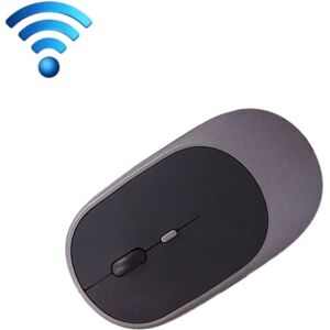 Shoppo Marte M030 4 Keys 1600DPI Laptop Office Mute Mouse, Style: Double Mode (Gray)