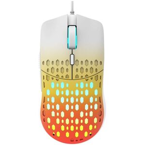 HXSJ S500 3600DPI Colorful Luminous Wired Mouse, Cable Length: 1.5m(Orange Yellow)