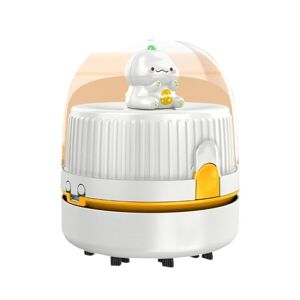 Shoppo Marte Desktop Vacuum Fan Charging Cleaning Machine Rubber Dandruff Keyboard Cleaner(White)