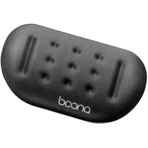 Baona Silicone Memory Cotton Wrist Pad Massage Hole Keyboard Mouse Pad, Style: Mouse Pad (Black)