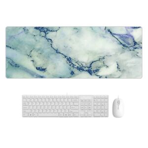 Shoppo Marte 400x900x5mm Marbling Wear-Resistant Rubber Mouse Pad(Blue Crystal Marble)