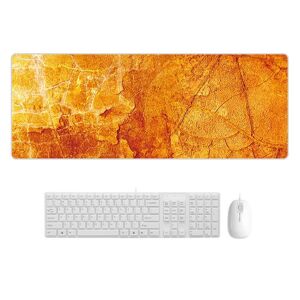 Shoppo Marte 400x900x3mm Marbling Wear-Resistant Rubber Mouse Pad(Yellow Marble)