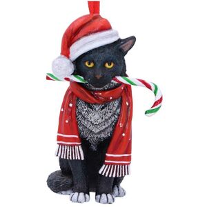 Nemesis Now Candy Cane Cat Hanging Ornament (LP) 9cm