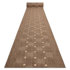 Dywany Luszczów Fortovet SISAL FLOORLUX design 20079 coffee / men 100 cm, 100x430 cm