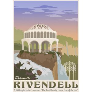 A3 Print - Lord of the rings - Welcome to Rivendell