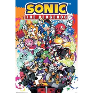 Sonic The Hedgehog Plakat med figurer