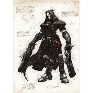 A3 Print - Overwatch artwork - Reaper