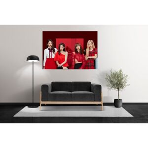 Generic Rose and Lisa, blackpink Poster Röd Storlek A3