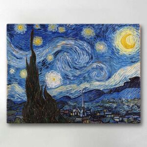 Generic Lærredsbillede / Lærredstryk - Starry Night - 40x30 cm - Lærred