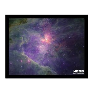 Webb Space Telescope Wavelength Nircam Orion Mosaic In Esasky Framed Poster