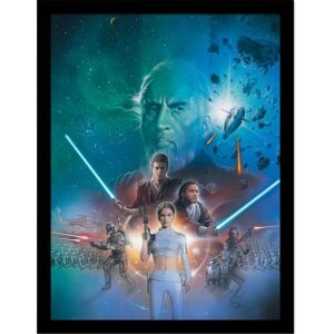 Star Wars Episode II Art Framed Poster