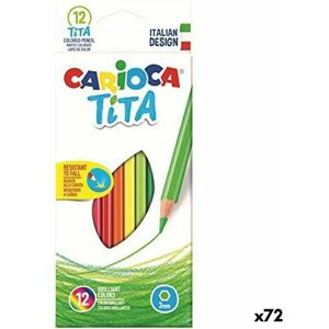 Pencil Set Carioca Tita 12 Pieces Multicolour (72 Units)