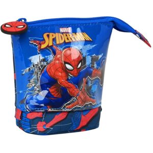 Pencil Holder Case Spider-Man Great power Blue Red 8 x 19 x 6 cm