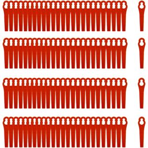 INF 100-pak plastudskiftningskniv til GARDENA batteridrevet plæneklipper Rød  GARDENA BG-CT 18 Li/RG-CT 18/1 Li/GE-CT 18 Li.