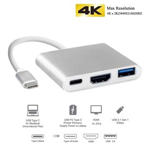 Generic Thunderbolt 3 / Macbook USB-C Adapter - HDMI & USB 3.0
