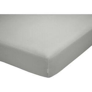 GreatTiger Fitted bottom sheet Alexandra House Living QUTUN Pearl Gray 105 x 200 cm