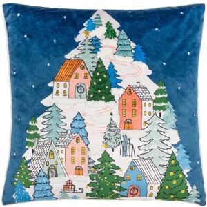 Furn Snowy Village Tree Bouclé Cushion Cover