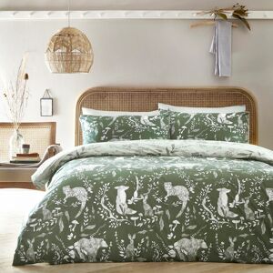 Furn Buckthorn Reversible Woodland Duvet Cover Set