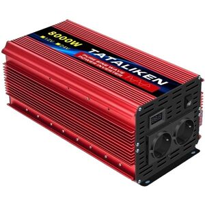 SupplySwap Strøm Inverter, Ren Sinus Bølge, Koreansk Stik, 3000W-6000W, DC 12V/24V til AC 220V/230V, 12V7000W 50HZ EU, Spanien