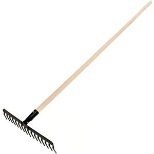 BEST GARDEN RAKE 16 Z. LIGE TRÆHÅNDTAG L-130 X1 (1/5) BEDSTE HAVE