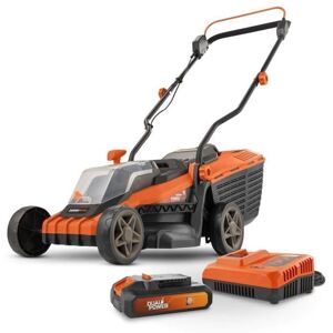 Dual Power PowDPGLWS1 POWDPGLWS1 Battery Mower - 20 V Lawn Mower, 340 mm Ø, Batteri och laddare ingår