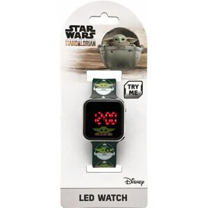 Kids Licencing Børneur baby yoda digitalt armbåndsur star wars ur led