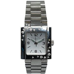 Christian Dior Pre-owned Dior Quartz Stainless Steel Riva Watch Silver