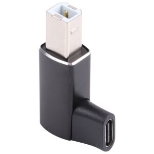 Shoppo Marte USB-C / Type C Female to USB 2.0 B MIDI Male Adapter for Electronic Instrument / Printer / Scanner / Piano (Black)