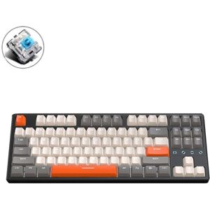 ZIYOU LANG K87 87-Keys Hot-Swappable Wired Mechanical Keyboard, Cable Length: 1.5m, Style: Green Shaft (Micr-light White Light)