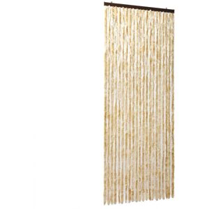 vidaXL flueforhæng 100x200 cm chenille beige