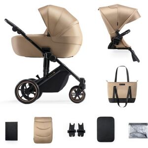 KinderKraft Klapvogn - 2W1 Prime 2 Sandrose Beige