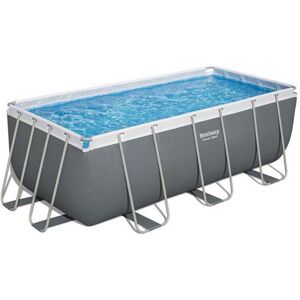 Bestway Rektangulær Stålramme Over Jorden Pool Power Steel 412x201x122 Cm  8124 Liters