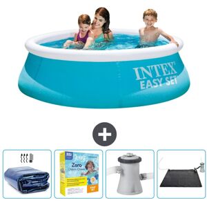 Intex rund oppustelig let sæt swimmingpool - 183 x 51 cm - blå - inkluderet tilbehør CB11