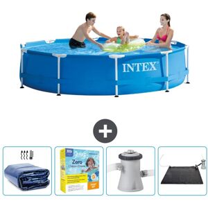 Intex Round Frame Swimming Pool - 305 x 76 cm - Blå - Inkluderet tilbehør CB11