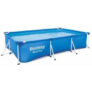 Bestway Rektangulært Rørformet Pool Uden Filter/renser 56404 Steel Pro 300x201x66cm  3300 Liters