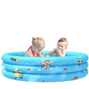 Shoppo Marte Household Indoor and Outdoor Children Round Three Rings Inflatable Swimming Pool Ball Pool, Size:90 x 30cm(Blue Star Alliance)