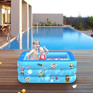 Shoppo Marte Household Indoor and Outdoor Aerospace Pattern Baby Square Inflatable Swimming Pool, Size:120 x 85 x 35cm