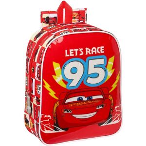 Child bag Cars Let's race Red White (22 x 27 x 10 cm)