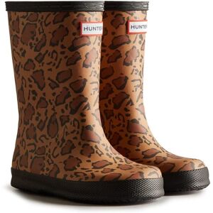 Hunter Childrens/Kids Original Leopard Print Wellington Boots