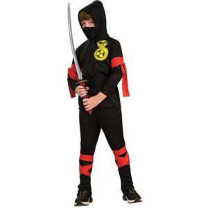 Rubies Ninjakostume (5-7 år) japansk ninja samuraidragt