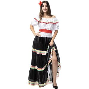 Funiglobal FUNIDELIA Mexicansk kostume til kvinder - Sort