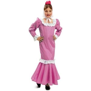 Kostume til børn My Other Me Madrilener kvinde Pink (4 Dele) Size-XS