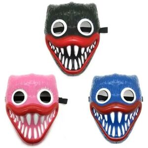 Aerpad 2stk Halloween Cosplay Masker Valmue Spilletid Film Huggy Wuggy 2 pakke