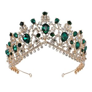 Novoka Emerald bryllup tiara