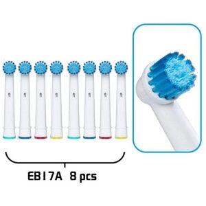 Best Sweden 8-pakke tandbørstehoveder Oral-B kompatibel-E17A