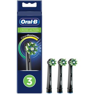 Oral B Borsthuvud Cross Action Black 3st