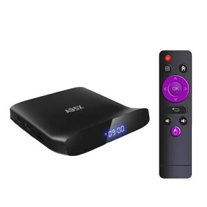 SupplySwap Smart TV Box, 4K Opløsning, Dobbelt Wifi Forbindelse, EU-stik, 4G64G