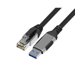 NÖRDIC 3m USB-A 3.0 to RJ45 1Gbps LAN Windows, iOS, Android och Linux